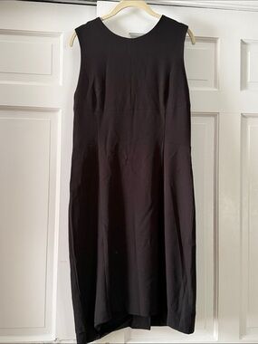 MM LaFleur Classic “Shirley” Sleeveless Black Sheath Dress